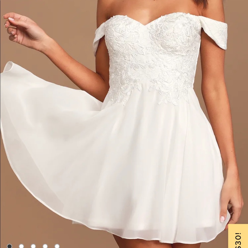 White Off the Shoulder Dress